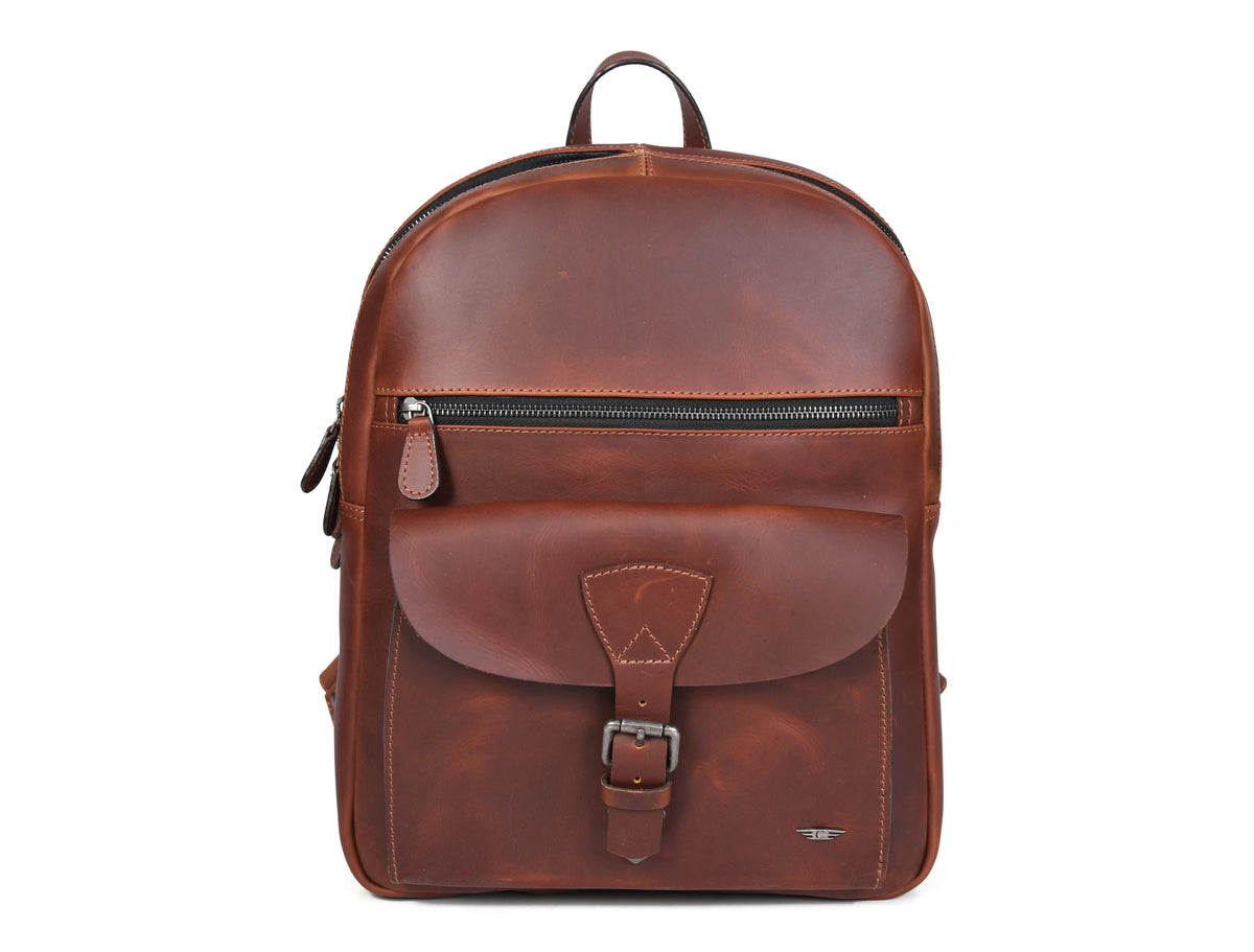 Velour Leather Backpack