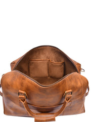 The Voyager Heritage – Premium Vintage Leather Travel Duffle Bag