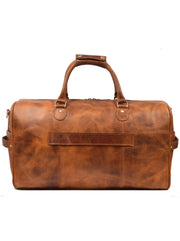 The Voyager Heritage – Premium Vintage Leather Travel Duffle Bag
