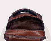 Cabrini Morano – Premium Full-Grain Brown Leather Laptop Backpack