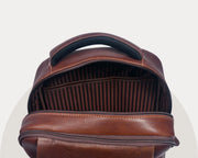 Cabrini Morano – Premium Full-Grain Brown Leather Laptop Backpack