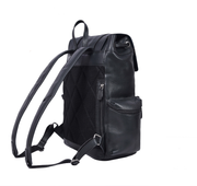 Classic Black Leather Backpack – Full Grain Edition