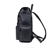 Classic Black Leather Backpack – Full Grain Edition