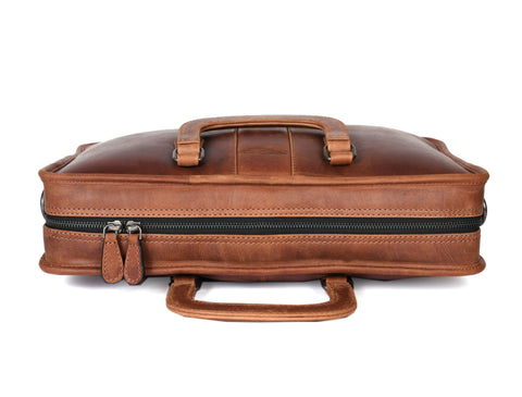 Crest Leather Messenger Bag  for Office -  ( PB-285 )