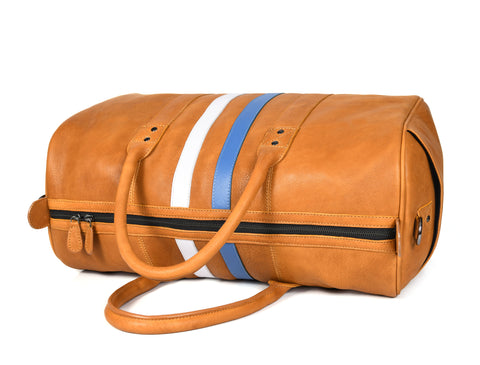 Tan Leather Travel Bag