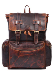 Montavio Vintage Brown  Leather Backpack