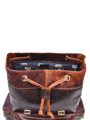 Montavio Vintage Brown  Leather Backpack