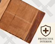 Premium Full-Grain Leather Chef Knife Roll Bag – Travel Friendly & Durable