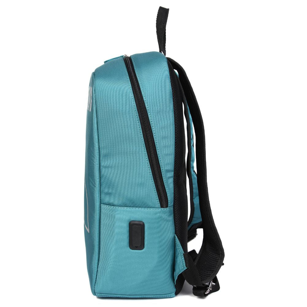 North Strong Pickleball Backpack USB Charging Port Cyan