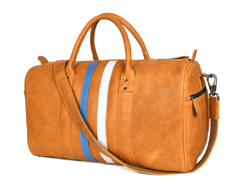 Tan Leather Travel Bag