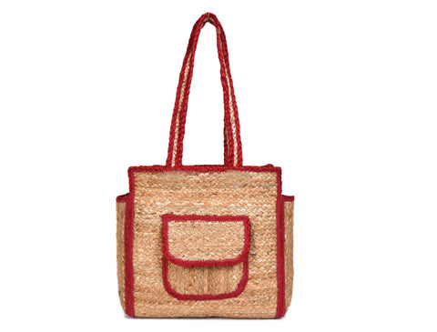 Urban Eco Jute  Tote Bags - Red