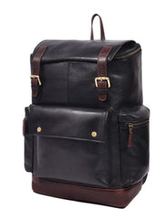 Premium Full-Grain Leather Backpack – Vintage Travel & Laptop Backpack