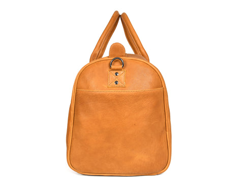 Tan Leather Travel Bag