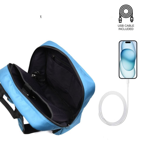 North Strong Pickleball Backpack USB Charging Port Sky Blue