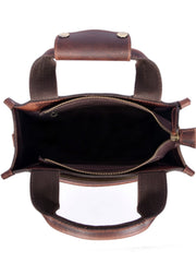 The Heritage Nomad | Vintage Brown Leather Messenger Bag for Men