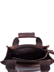 The Heritage Nomad | Vintage Brown Leather Messenger Bag for Men