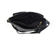 CABRINI Versa – Structured Black Multi-Pocket Shoulder Bag