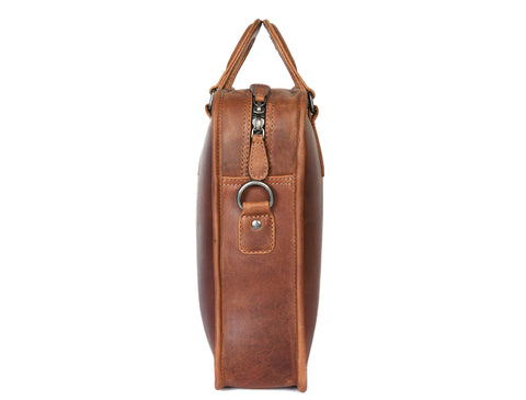 Crest Leather Messenger Bag  for Office -  ( PB-285 )