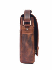 The Urban Heritage Leather Messenger Bag – Vintage Brown Crossbody Shoulder Bag