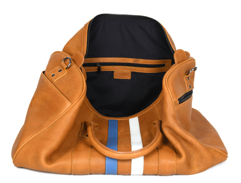 Tan Leather Travel Bag