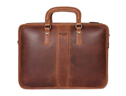 Crest Leather Messenger Bag  for Office -  ( PB-285 )