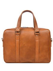 The ExecutiveCraft Leather Briefcase – Vintage Tan Leather Laptop & Office Bag