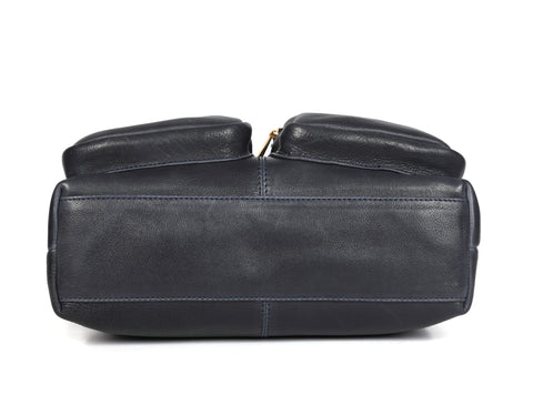 Modern Black Multi-Pocket Shoulder Bag