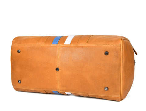 Tan Leather Travel Bag