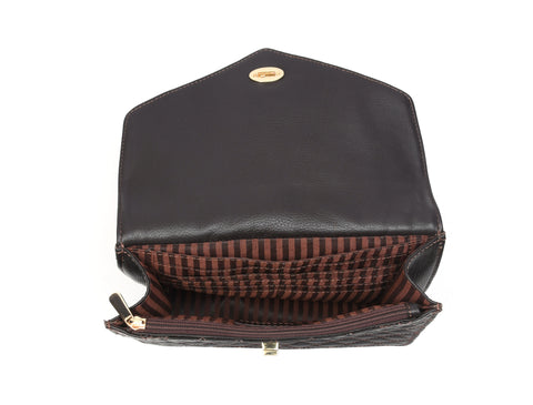 Elegant Black Quilted Shoulder Bag