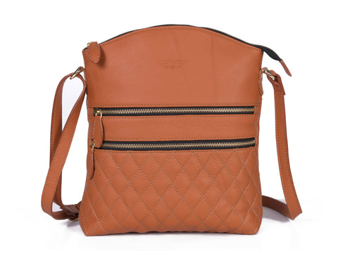 Leather Quilted Crossbody Bag