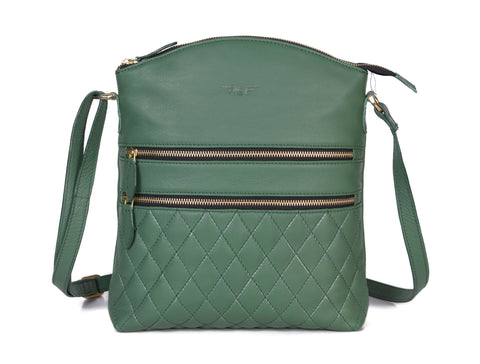 Leather Quilted Crossbody Bag