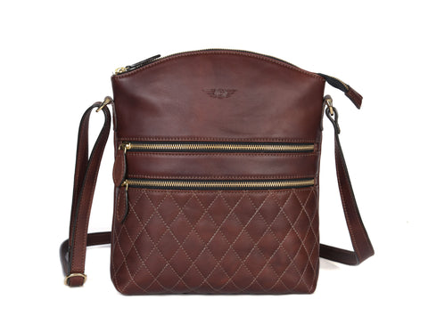 Leather Quilted Crossbody Bag