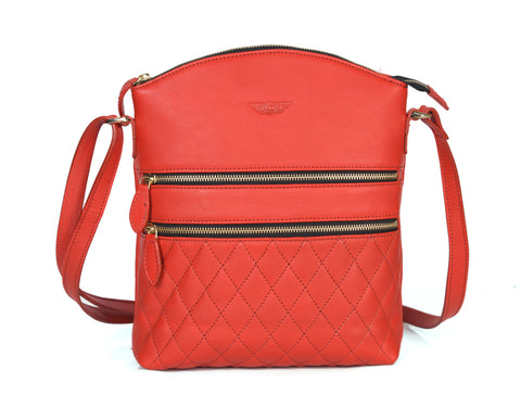 Leather Quilted Crossbody Bag