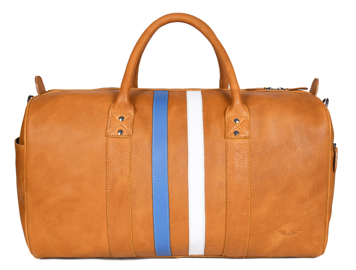 Tan Leather Travel Bag