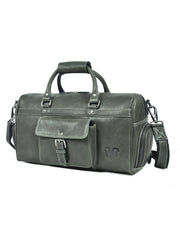 Premium Leather Convertible Travel Duffel Bag