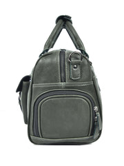 Premium Leather Convertible Travel Duffel Bag