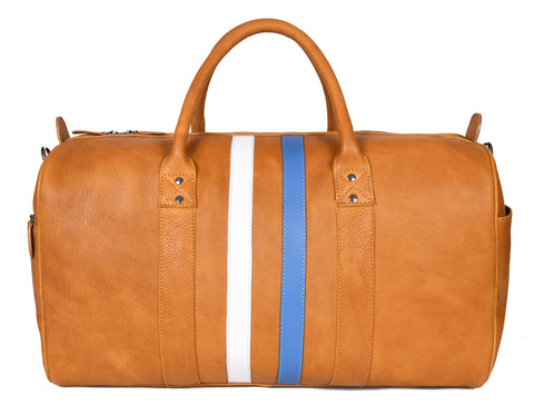 Tan Leather Travel Bag