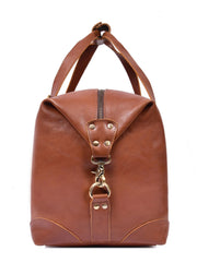Auren Premium Leather Travel Duffle Bag – Brown