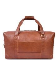 Auren Premium Leather Travel Duffle Bag – Brown