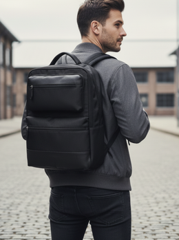 Cabrini Executive Tech-Ready Laptop Backpack – Black