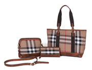 CABRINI Luxe Handbag Combo – Black & Beige