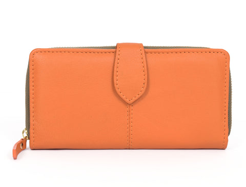 Leather Clutch Wallet For Women