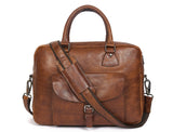Leather Portfolio Bag - Multicolor