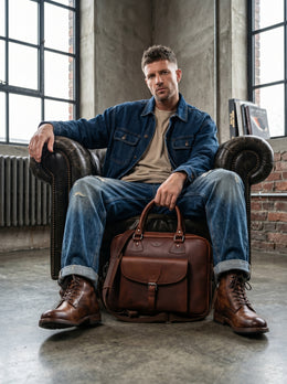 Leather Office Bag – Premium Portfolio for Professionals