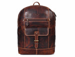 Full Grain Leather Laptop Backpack
