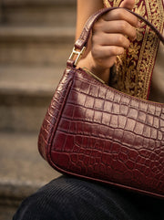 Top Grain Leather Shoulder Tote – Spacious & Elegant
