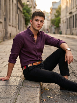 Luxe Leather Belt – Classic Top Grain Formal Belt for Men