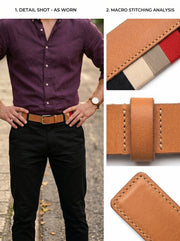 Luxe Leather Belt – Classic Top Grain Formal Belt for Men