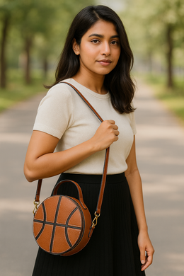 Cabrini Round Luxe Crossbody – Sculpted in Top Grain Leather