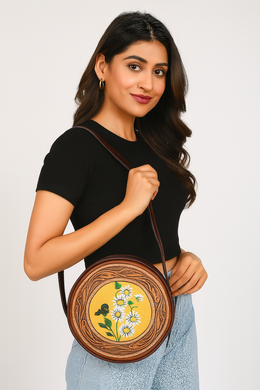 Leather Crossbody Ladies Bag – Sleek & Stylish Daily Carry